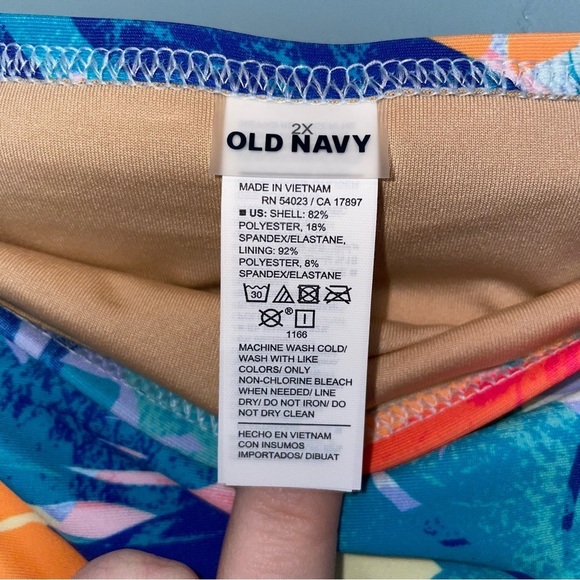 Old Navy Tropical Printed Bikini Bottom Size 2X - Picture 2 of 4